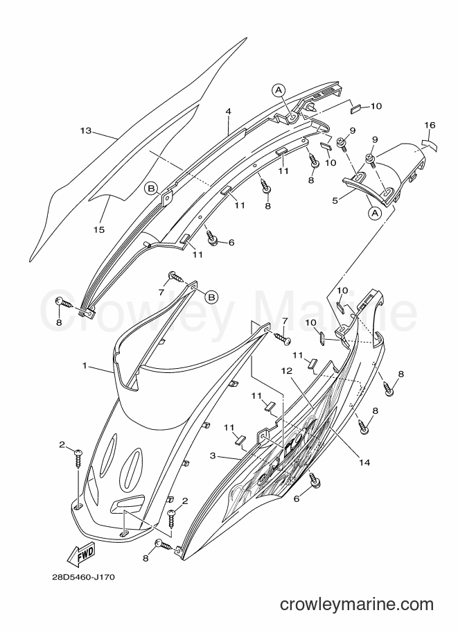 2010 Scooter AL115C - AL115C (28D5) [010] - SIDE COVER