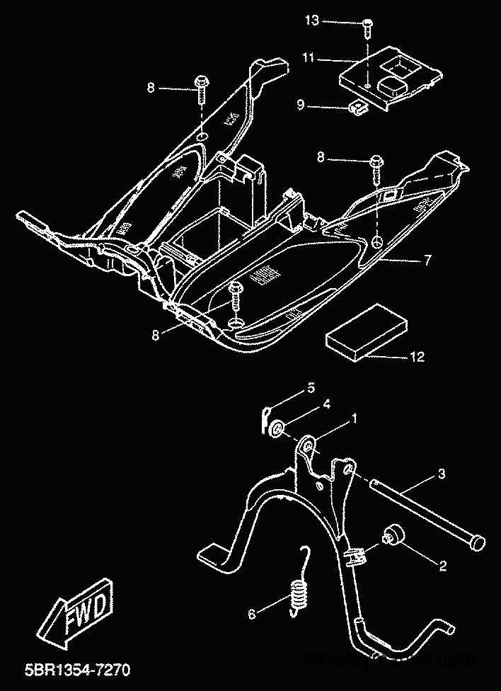 2000 Scooter YQ50 - YQ50 (5HEN) [010] - STAND & FOOTREST