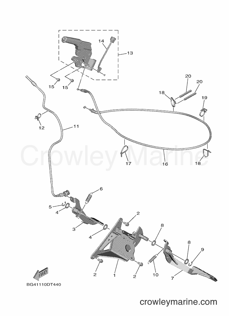 2018 ATV YXF850ES - YXF850ES (BG4B) [010] - PEDAL WIRE