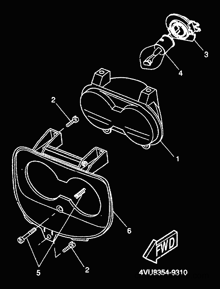 2000 Scooter CW50 - CW50 (5HG8) [010] - FARO DELANTERO