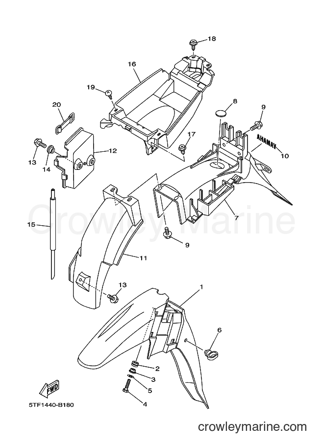 Yamaha Motors T110SE (5TP6) [010] - FENDER