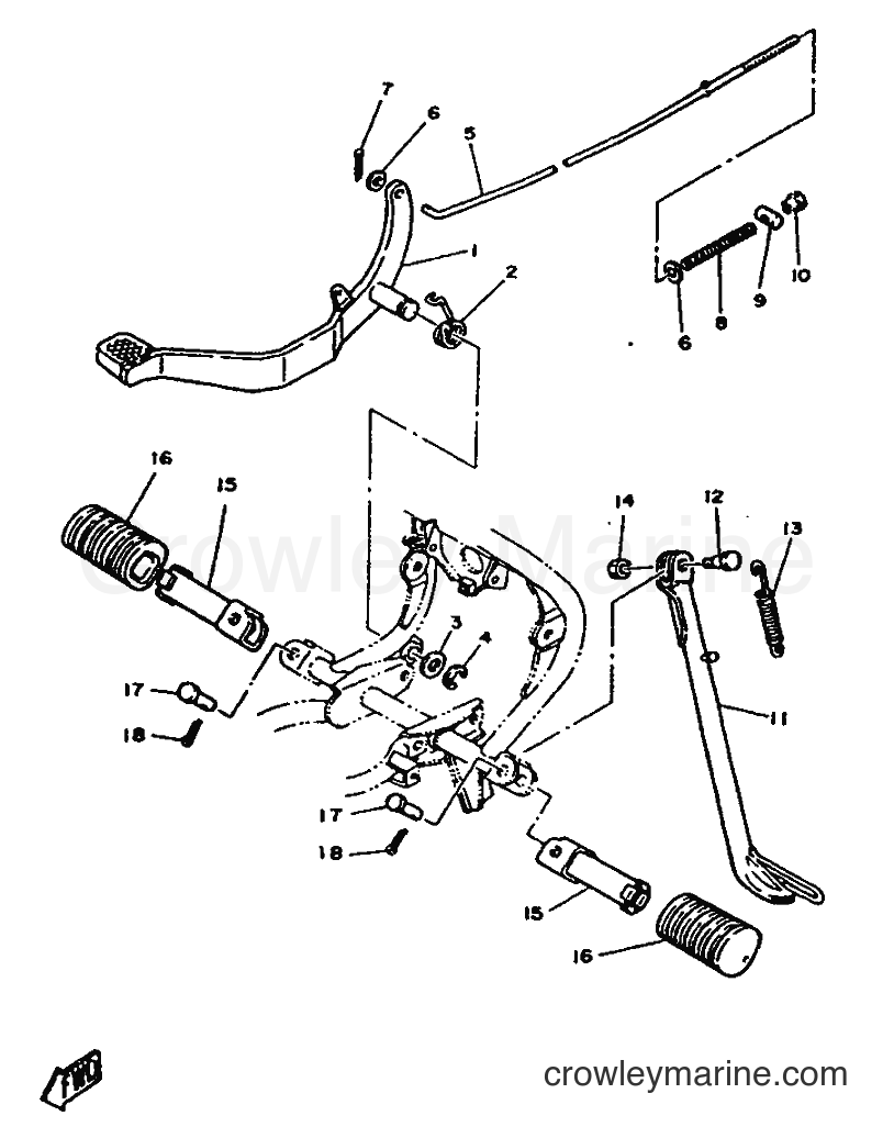 1987 Scooter DT75 - DT75 (2RY) [999] - CABALLETE.APOYAPIES
