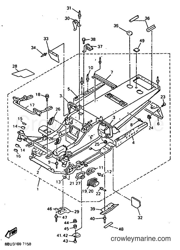 Yamaha Motors VX800 (8BU3) [010] - FRAME