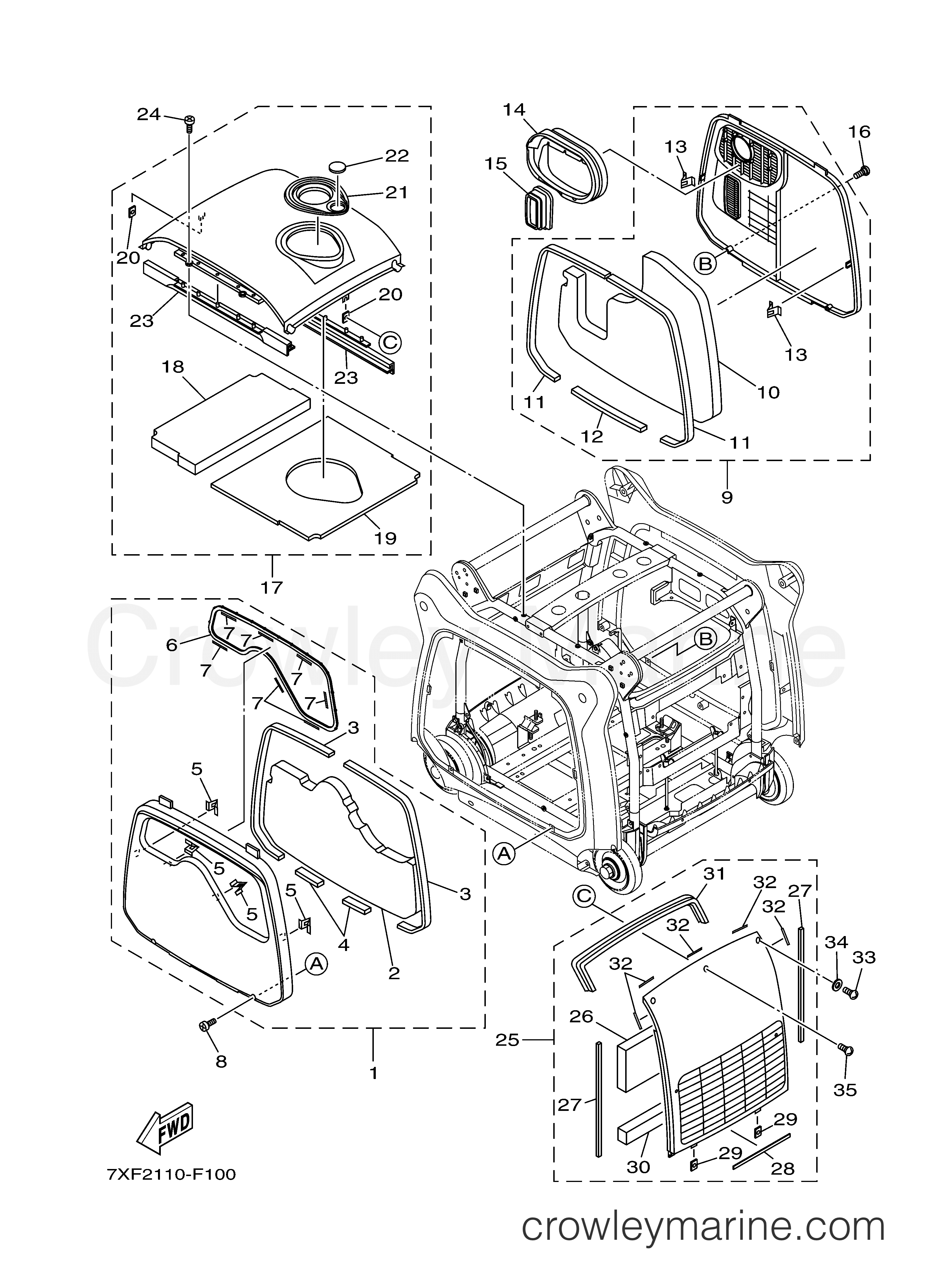 Yamaha Motors EF4500ISE - FRAME 2