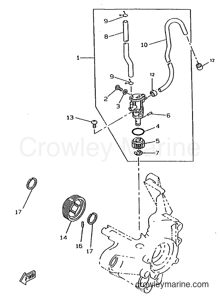 1997 Scooter CW50RSX - CW50RSX (4YD1) [999] - OIL PUMP