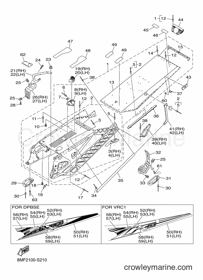 2017 Snowmobile SRS10XL53 - SRS10XL53 (8MF2) [010] - FRAME 2