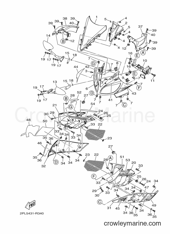 2016 Sport Bike YZF-R15 - YZF-R15 (2PL5) [010] - WINDSHIELD