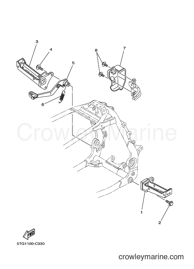 2004 ATV YFZ450 - YFZ450 (5TG2) [010] - STAND & FOOTREST