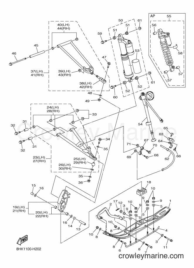 Yamaha Motors RFX10RSS (8HK1) [020] - SKI