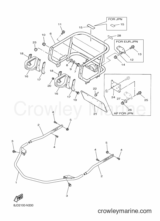 Yamaha Motors VK540E (8JD2) [020] - BUMPER