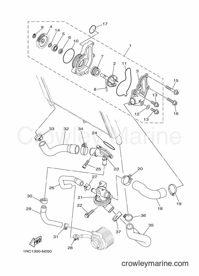 2014 Street Bike MT09 - MT09 (1RCD) [010] - WATER PUMP