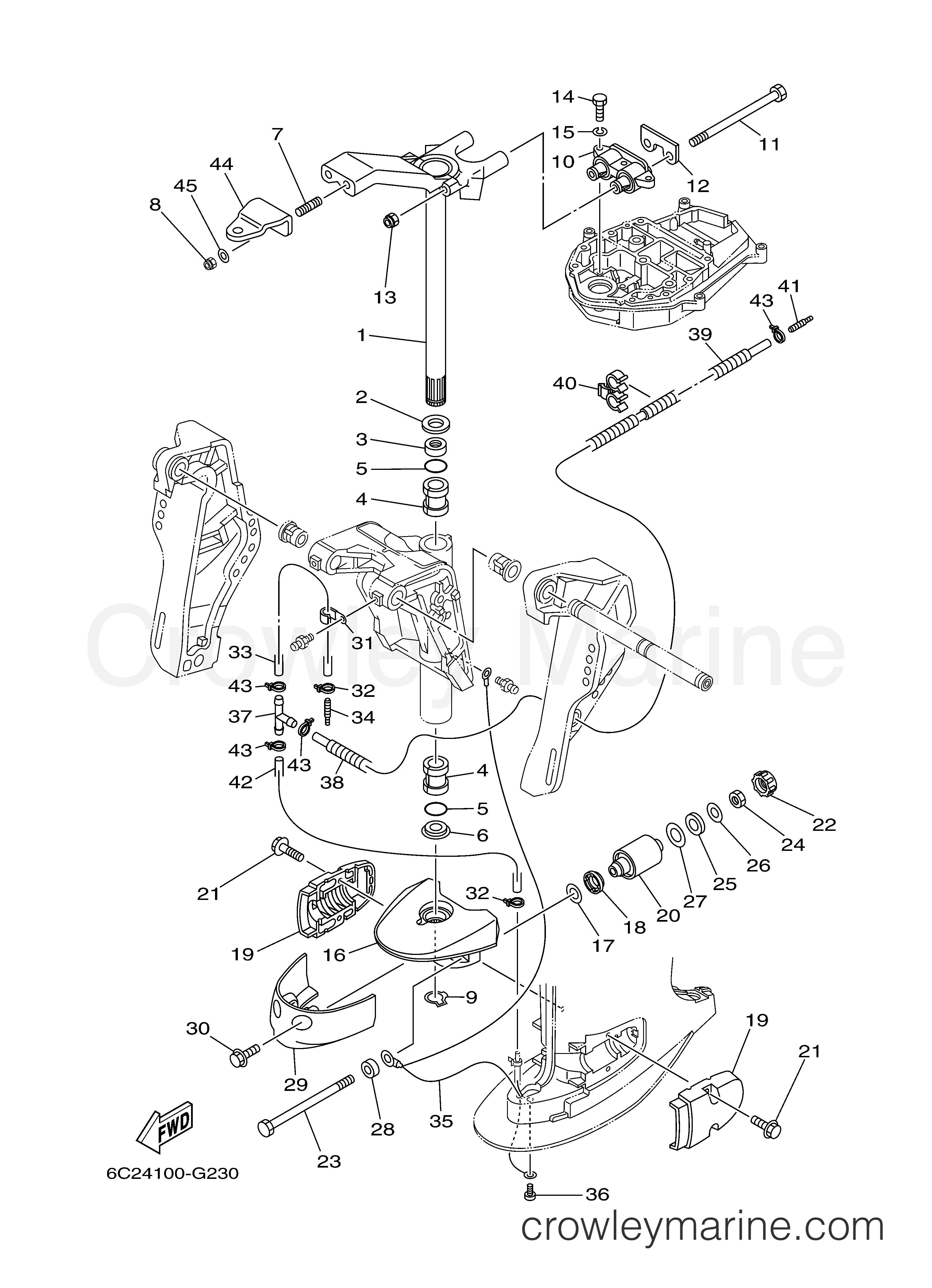 Yamaha Motors T60TLR - BRACKET 2