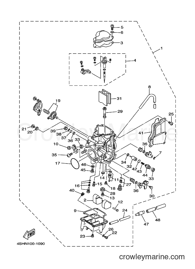 2002 ATV YFM400FW - YFM400FW (4SHR) [010] - CARBURETOR