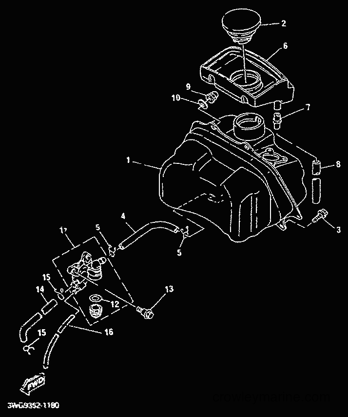 2001 Scooter CY50R - CY50R (3WG9) [010] - FUEL TANK