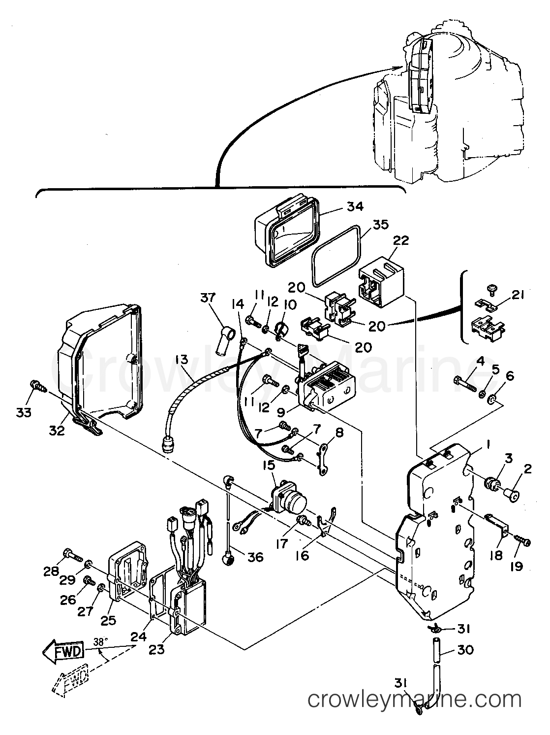 Yamaha Motors 225TXRS - ELECTRICAL 3
