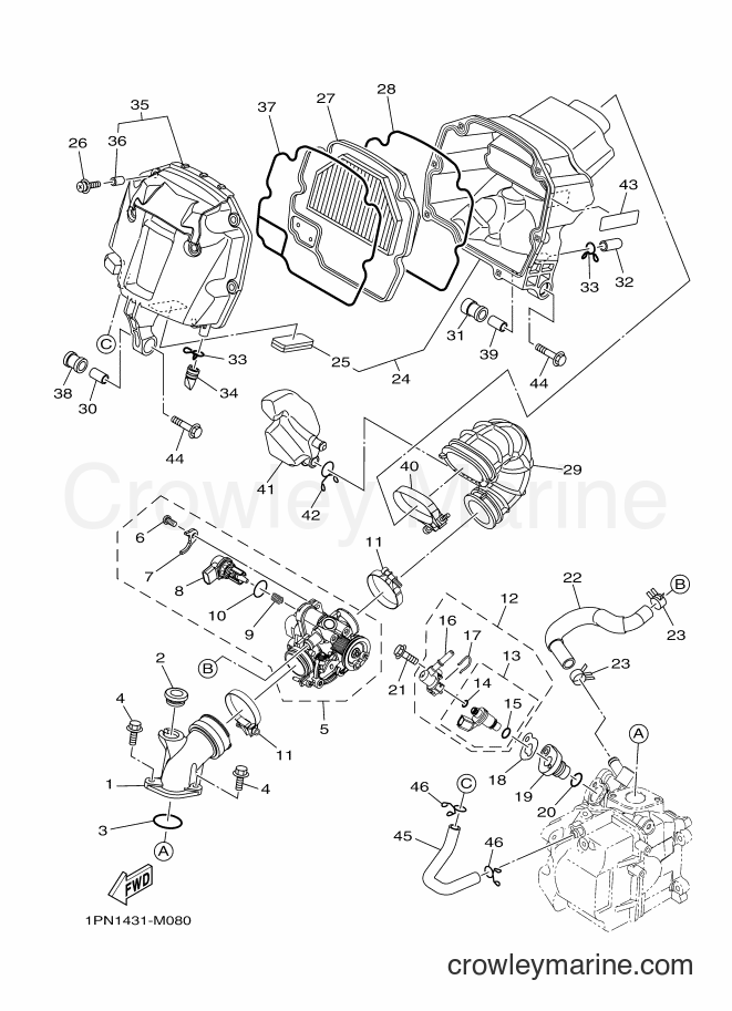 Yamaha Motors AL125FC (1PN4) [010] - INTAKE