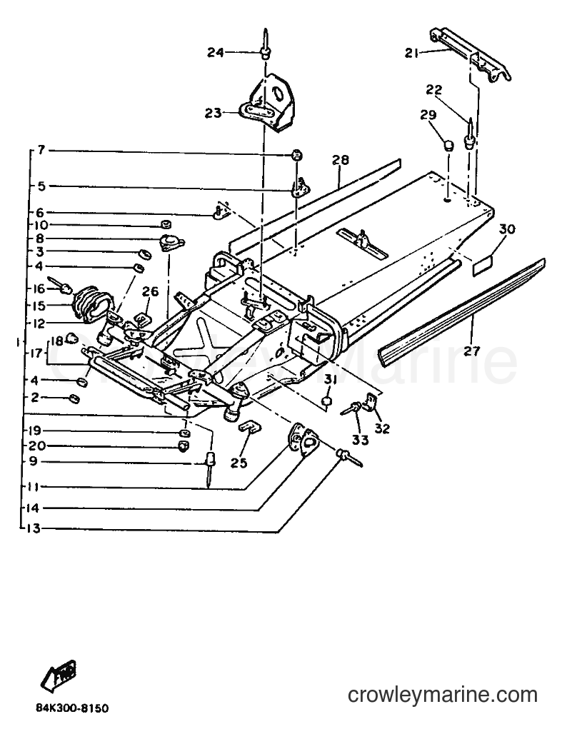 1988 Snowmobile PZ480 - PZ480 (84K) [999] - FRAME