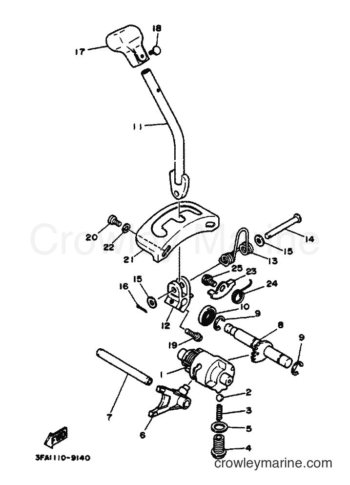 Yamaha Motors YFA1 (3FA4) [020] - SHIFT CAM & FORK