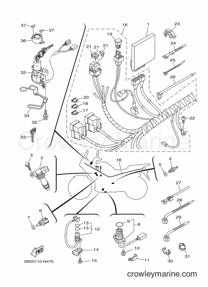 2014 Dirt Bike XT1200Z - XT1200Z (2BS6) [010] - ELECTRICAL 1