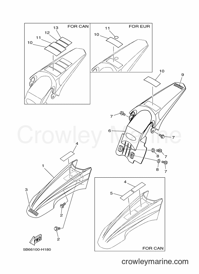 2009 Dirt Bike TT-R110E - TT-R110E (5B67) [010] - FENDER