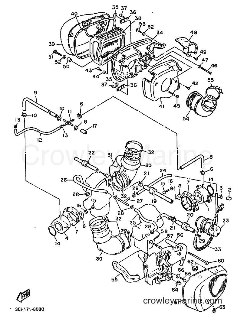 1988 Cruiser XV1100 - XV1100 (3CH0) [010] - INTAKE
