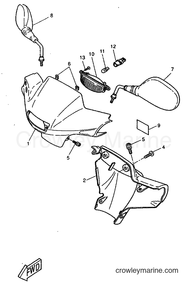 1998 Scooter CW50RS - CW50RS (4WB3) [010] - COWLING 1