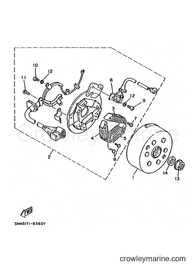 1996 Dirt Bike DT200R - DT200R (3MH5) [010] - GENERATOR