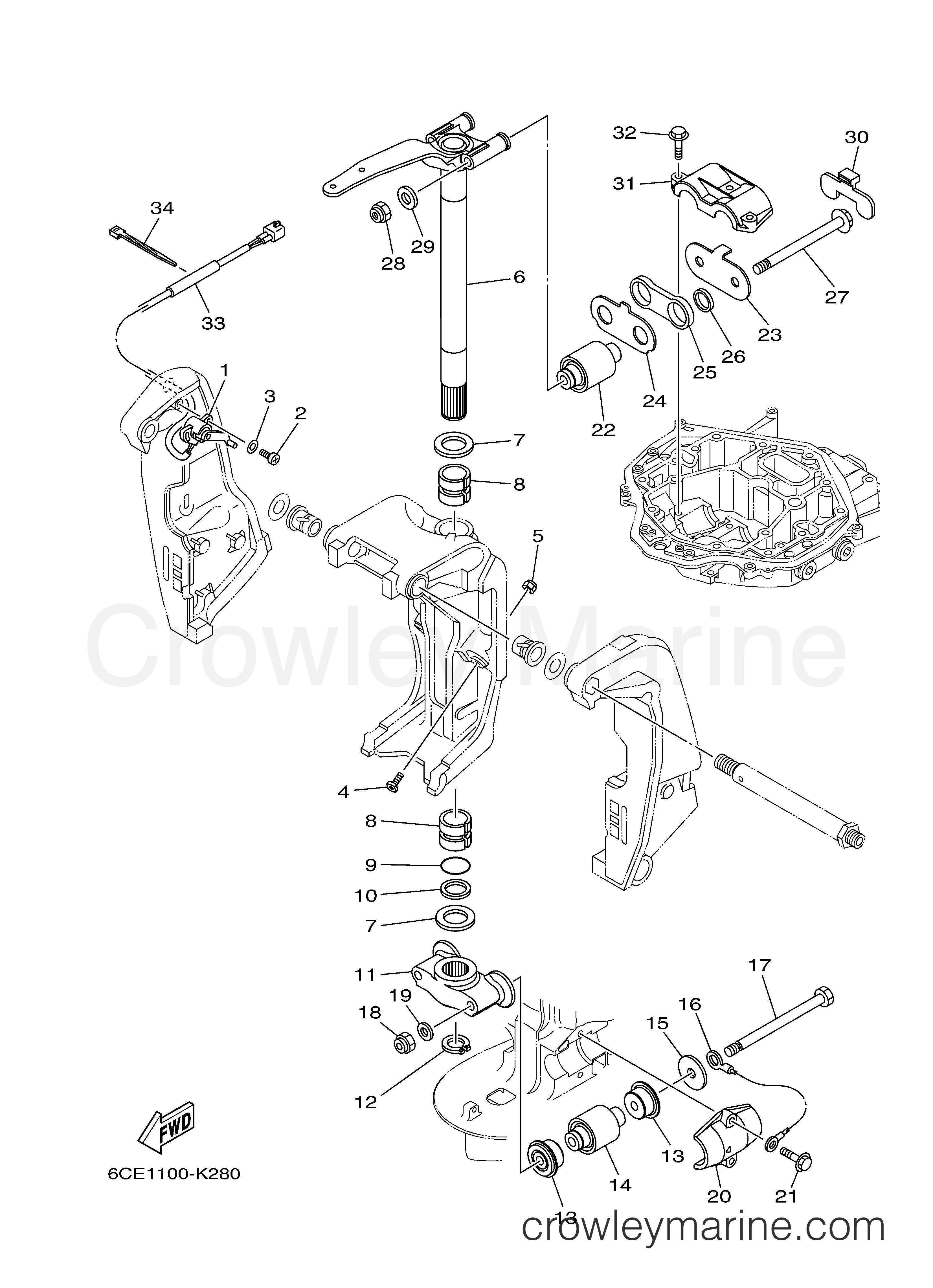 Yamaha Motors LF250XCA - BRACKET 2