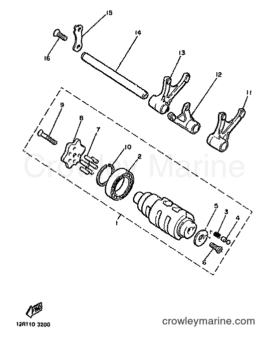 1982 Street Bike XS400 - XS400 (12E) [999] - SHIFT CAM & FORK
