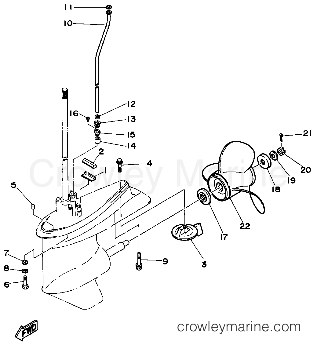 Yamaha Motors C75TLRT - LOWER CASING DRIVE 2