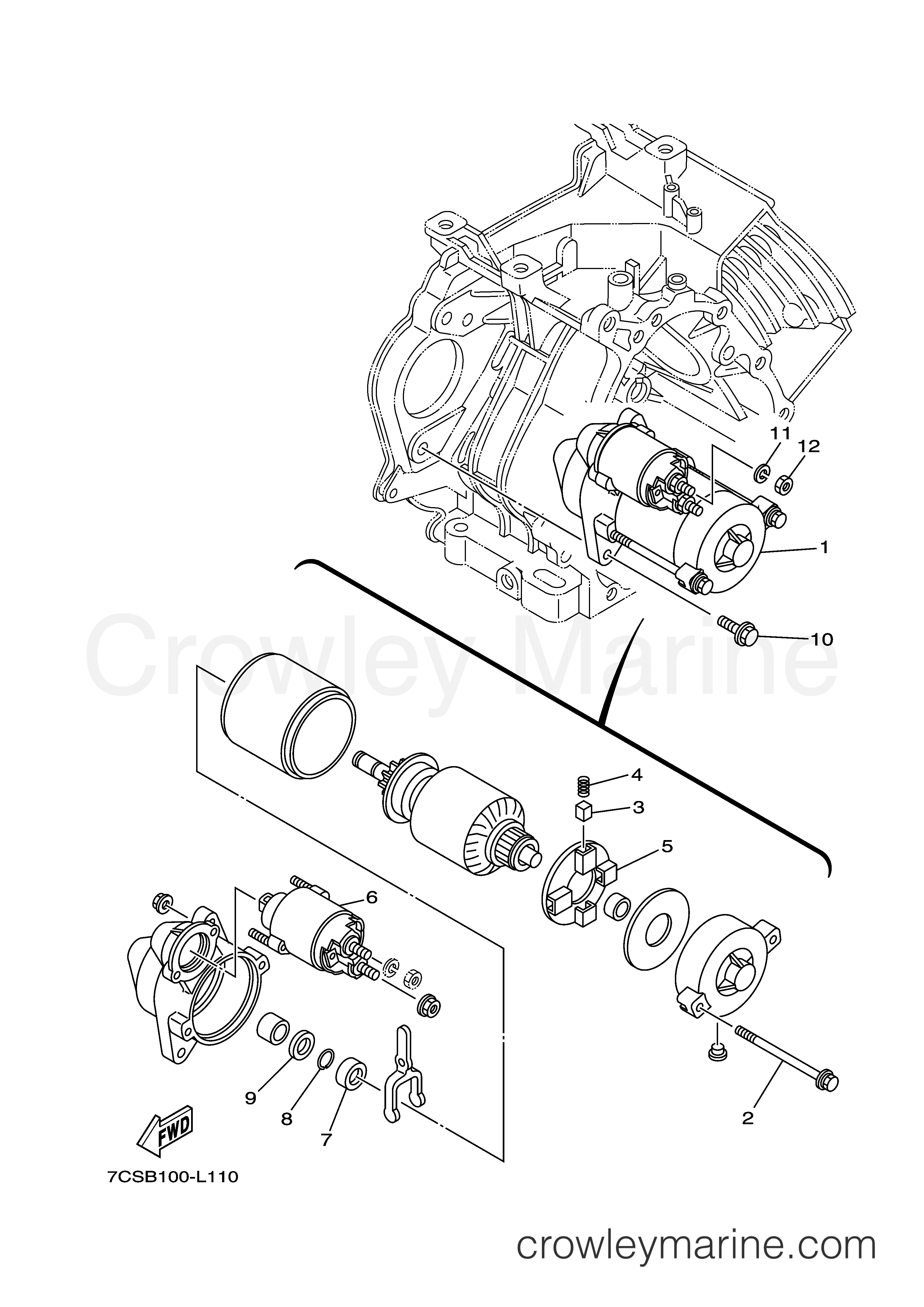 Yamaha Motors MZ360K3U-M - STARTING MOTOR