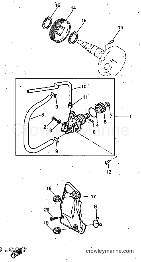 1997 Scooter YQ50 - YQ50 (5DR1) [999] - OIL PUMP