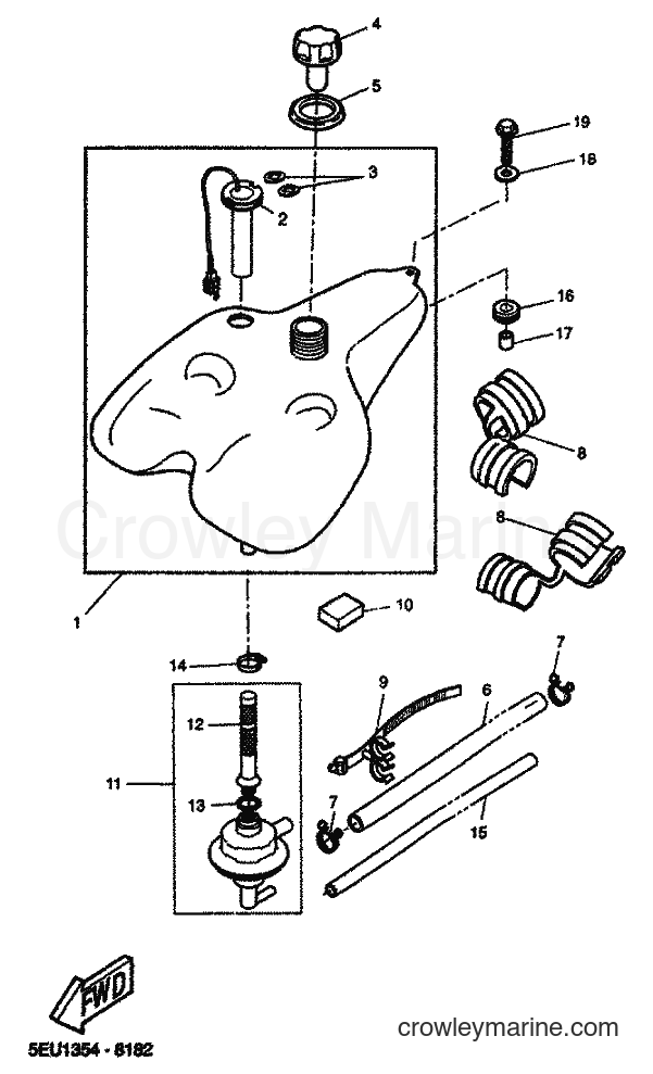2001 Scooter YH50 - YH50 (5JB6) [040] - FUEL TANK
