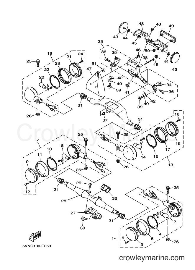 Yamaha Motors XV1700A (35S3) [010] - FLASHER LIGHT