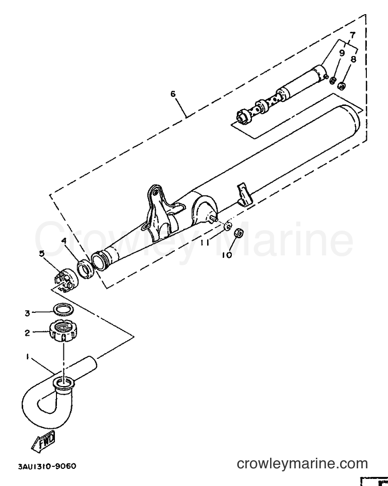 1989 Scooter FS1 - FS1 (3AU1) [999] - EXHAUST