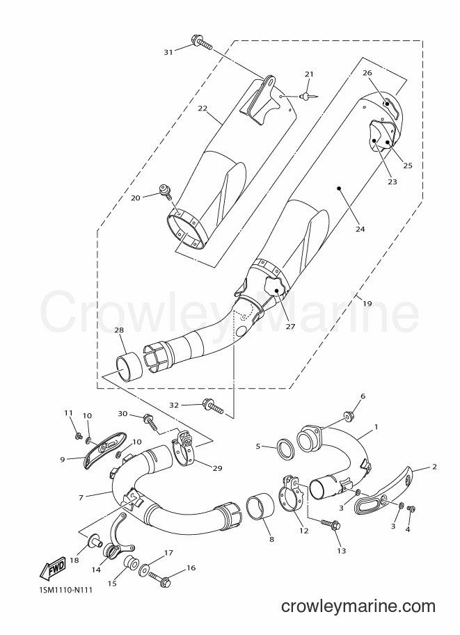 2016 Dirt Bike YZ250F - YZ250F (1SMD) [010] - EXHAUST