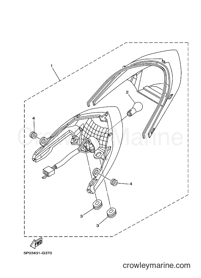 Yamaha Motors AT135 (5P14) [010] - TAILLIGHT