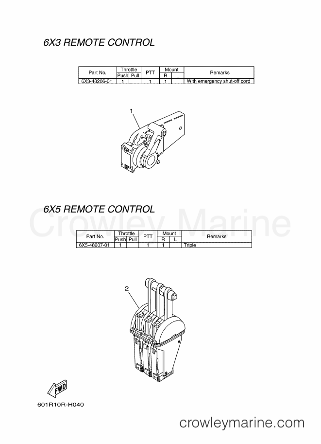 Yamaha Motors RIGGING REMOCON-2011 (601R) [010] - REMOTE CONTROL BOX 4