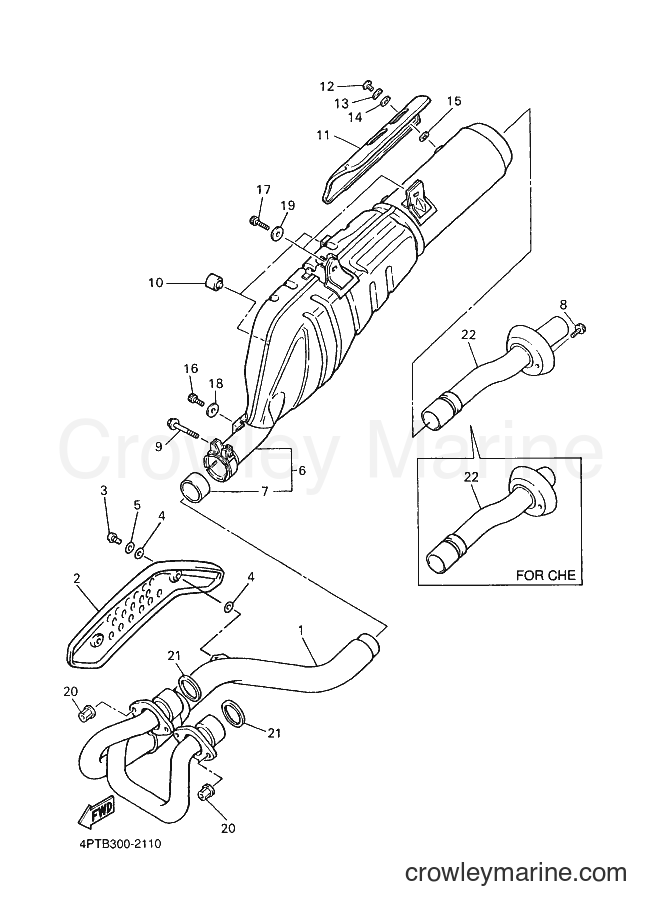 2002 Dirt Bike XT600E - XT600E (4PTB) [090] - EXHAUST