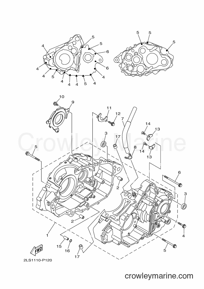 Yamaha Motors YFM700R (2LSA) [010] - CRANKCASE