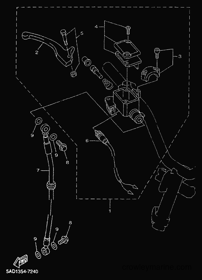 Yamaha Motors YN50 (5BX5) [010] - FRONT MASTER CYLINDER
