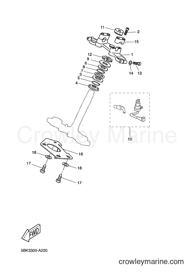 2002 Scooter DT50R - DT50R (5BK3) [020] - STEERING