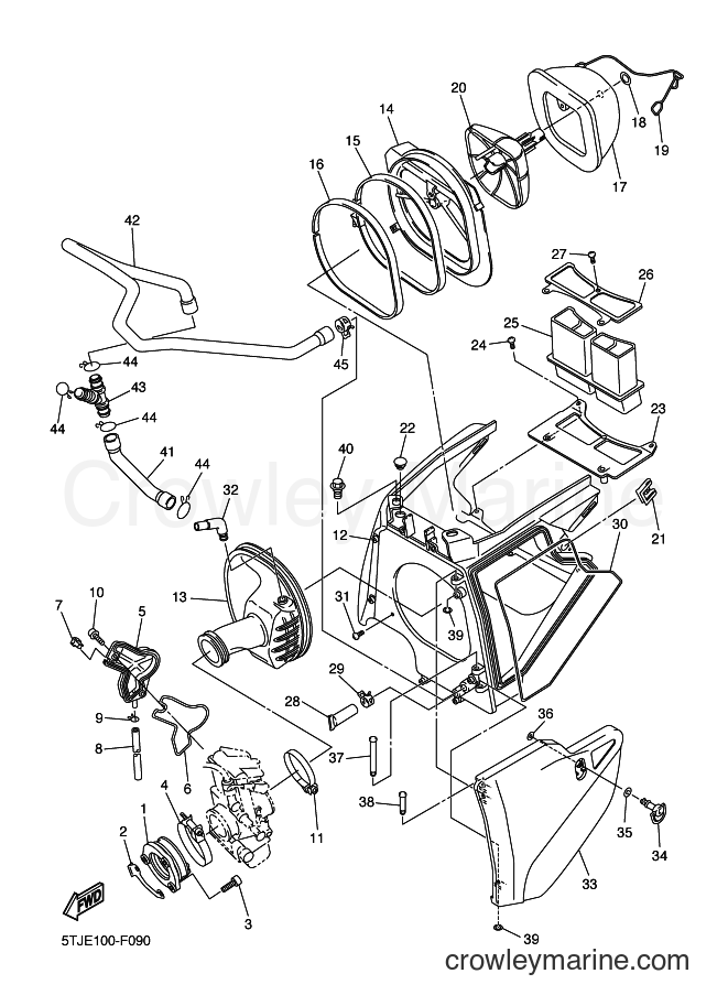 2007 Dirt Bike WR450F - WR450F (5TJF) [010] - INTAKE