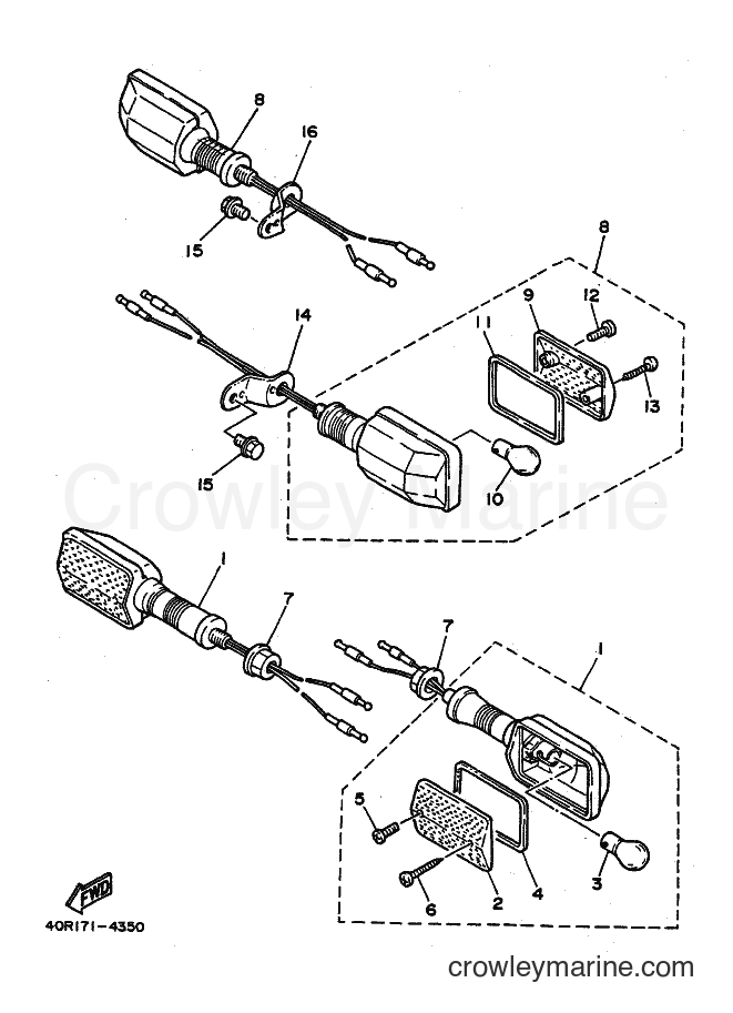 1988 Dirt Bike DT200U - DT200U (40R0) [010] - FLASHER LIGHT