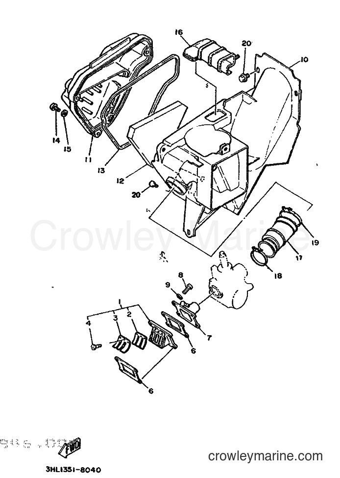 1988 Scooter DT50R - DT50R (3HL2) [999] - INTAKE