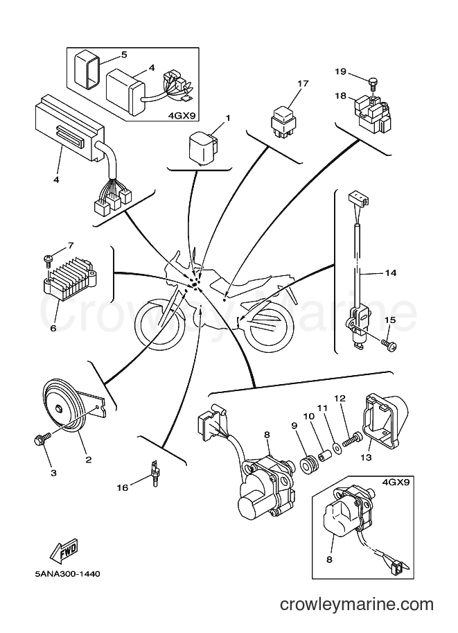 2001 Dirt Bike TDR125 - TDR125 (5ANA) [080] - ELECTRICAL 2