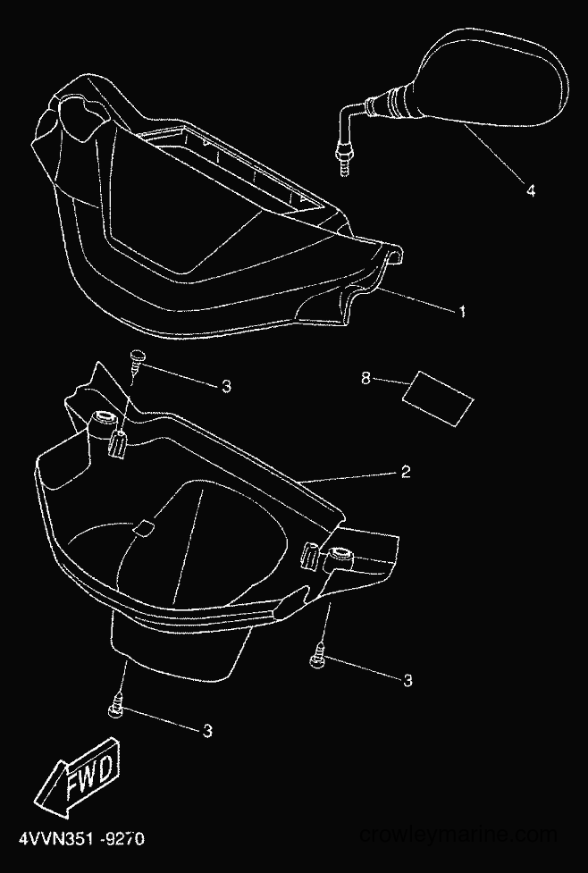 2000 Scooter CW50 - CW50 (5HG6) [010] - COWLING 1