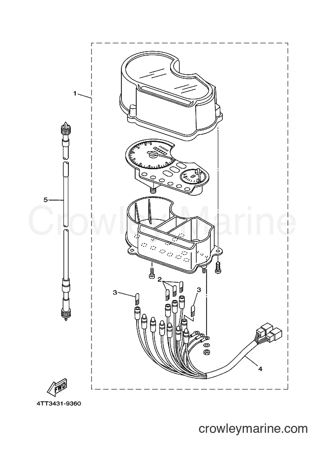 1999 Scooter JZ120F - JZ120F (4TT4) [010] - METER