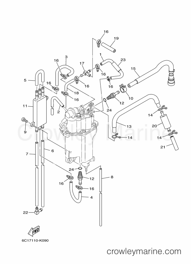 Yamaha Motors F50FEHTX (6C17) [320] - FUEL INJECTION PUMP 2