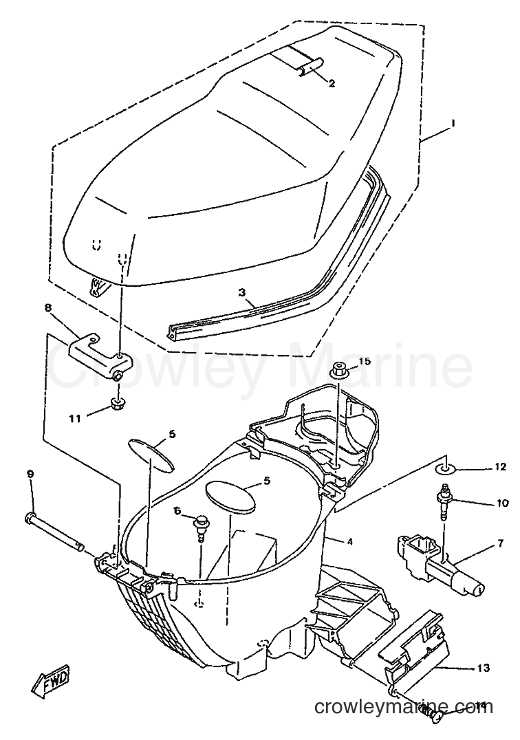 1996 Scooter YA50R - YA50R (4SJ3) [99A] - SEAT